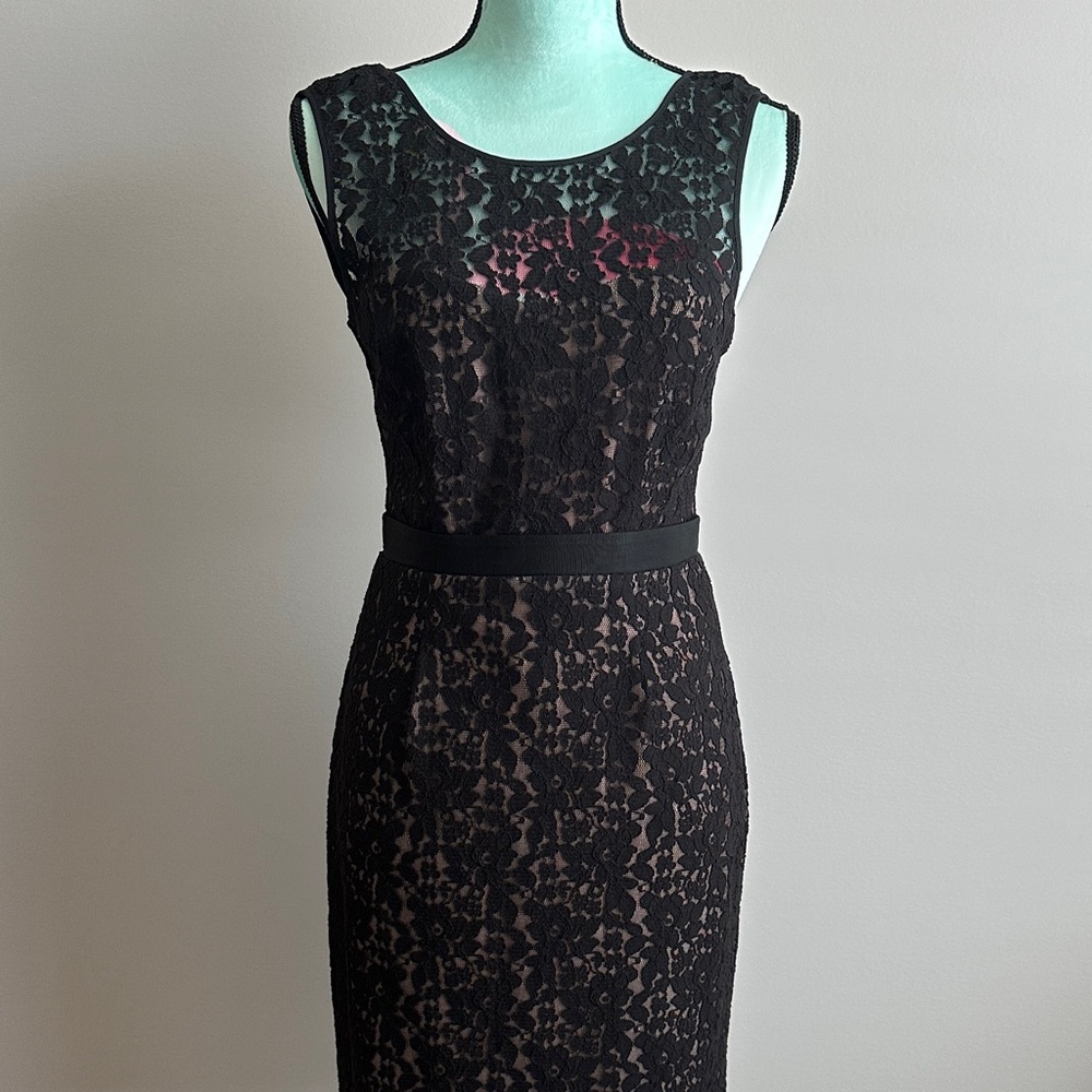BCBGMaxAzria Black Lace Dress